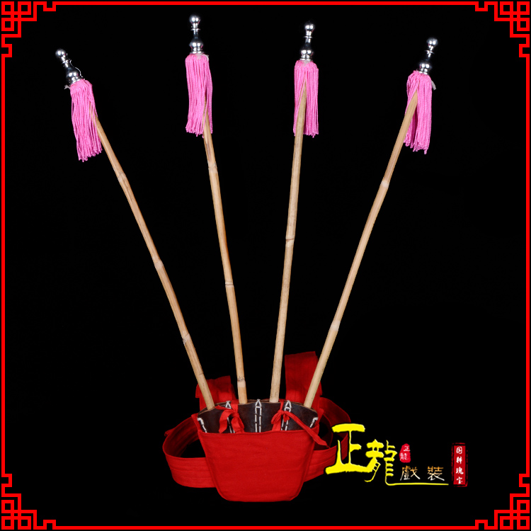 错那戏装戏曲用品靠旗男女大靠 靠板 正宗牛皮旗杆旗架