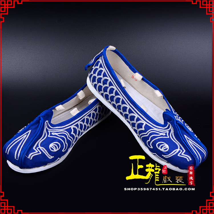 错那戏鞋舞台演出鞋水路英雄三义斋布底鱼鳞洒