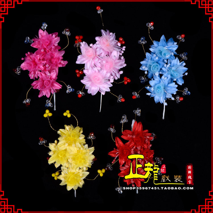 错那戏剧包头用品小姐鬓花头饰头花 太阳珠花