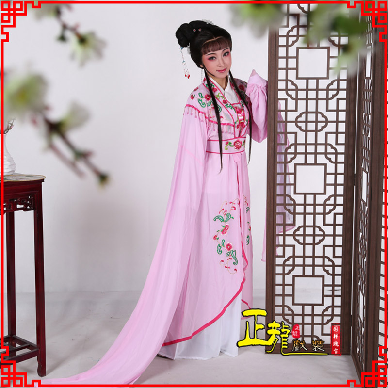 错那花旦黄梅戏服古装戏服水袖戏剧假云肩长披