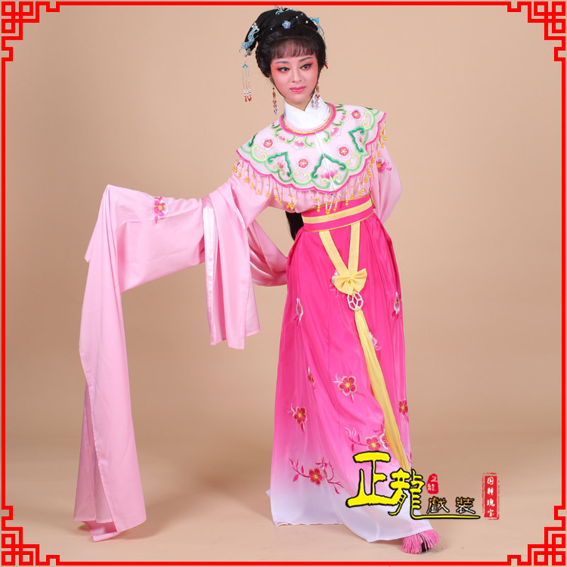 错那水袖青衣练功花旦服 梅花古装衣